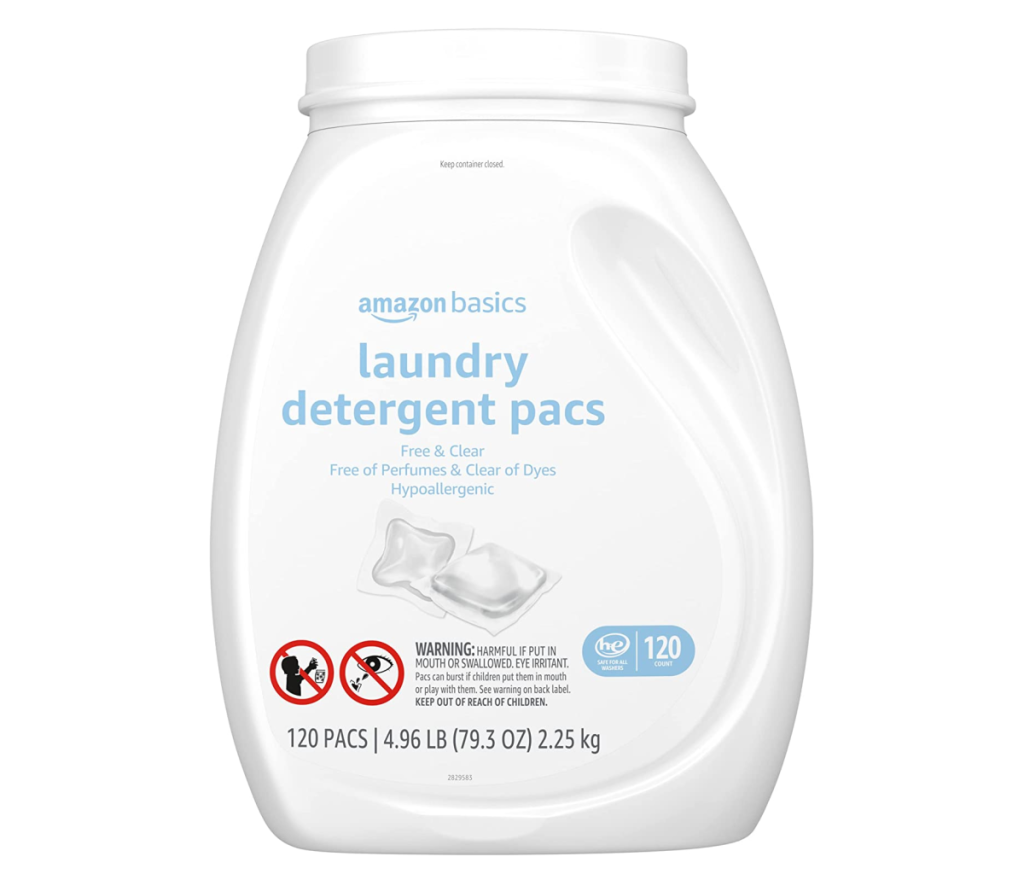 Amazon Basics Laundry Detergent Pacs Fresh & Clear
