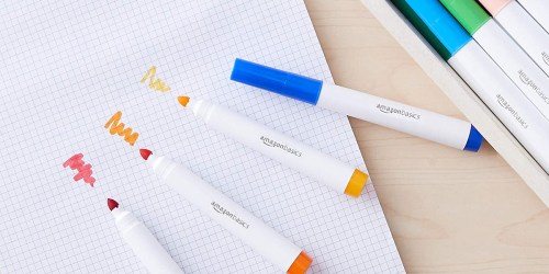 75% Off Amazon Basics Markers | Coloring Pen Set Only $2.75 (Regularly $11)