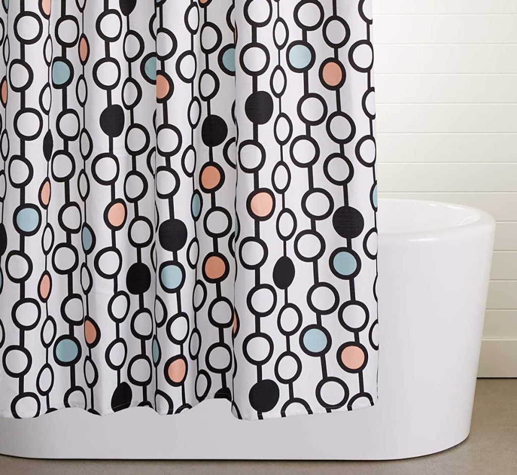Amazon Basics Mod Dot shower Curtain