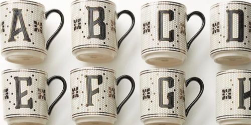 Up to 40% Off Anthropologie Sale | Tiled Monogram Mugs Only $9.80 (Regularly $14) & More Gift Ideas