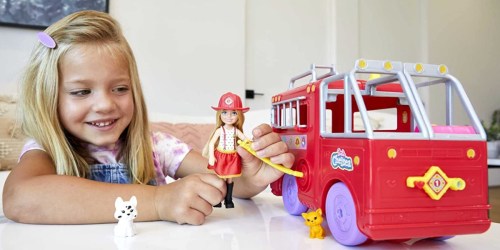 Barbie Chelsea Fire Truck Playset Just $18.49 on Amazon or Walmart (Regularly $35)