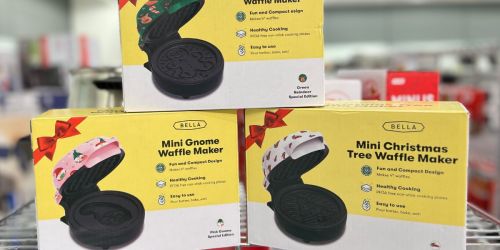 Mini Bella Kitchen Appliances Sale on Macy’s.com | Holiday Waffle Makers Just $10 (Reg. $25)