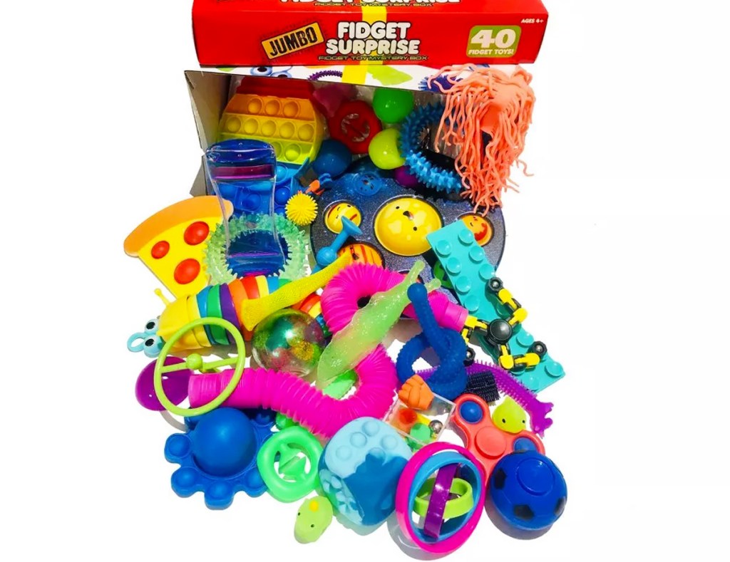 box full of fidget toys