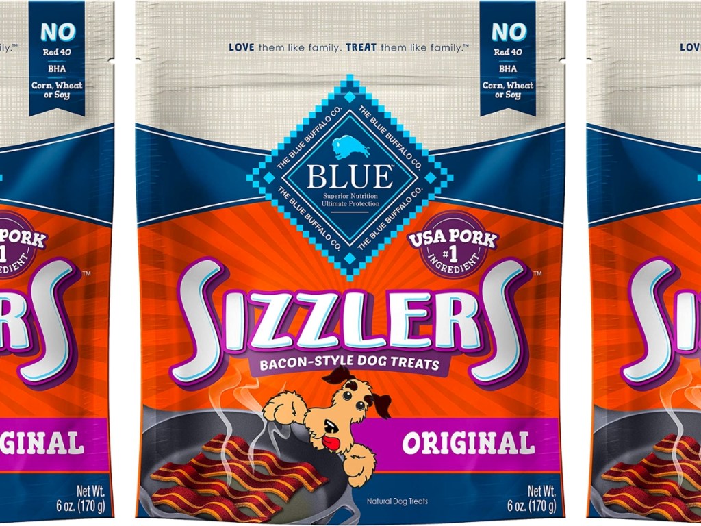 Blue Buffalo Sizzlers BaconStyle Dog Treats Only 4.73 Shipped on