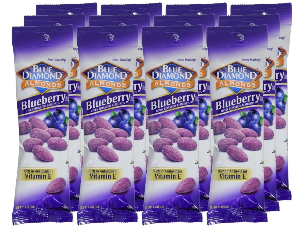 Blue Diamond Almonds Blueberry Flavored Snack Nuts 12-Pack