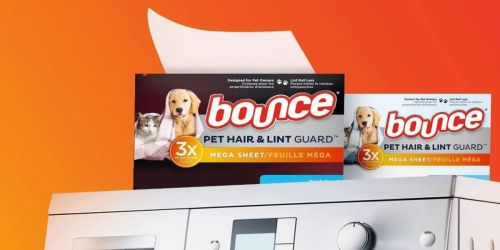 50% Off Bounce Dryer Sheets Pet Hair & Lint Guard on Amazon