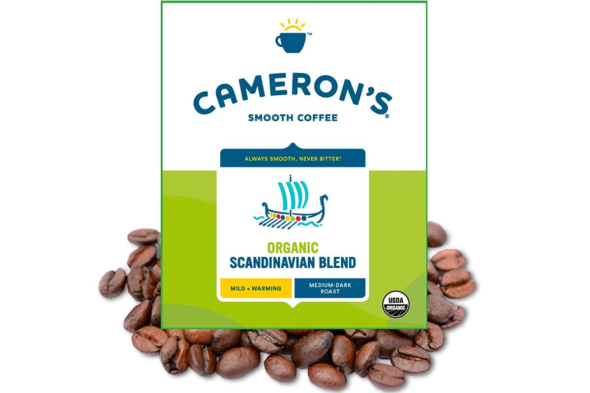 Cameron's Coffee Organic Scandinavian Blend Whole Bean Coffee 4lb Bag