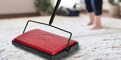 Manual Carpet Sweeper from $20 Shipped on Amazon | Quiet, Lightweight, & Great for All Flooring