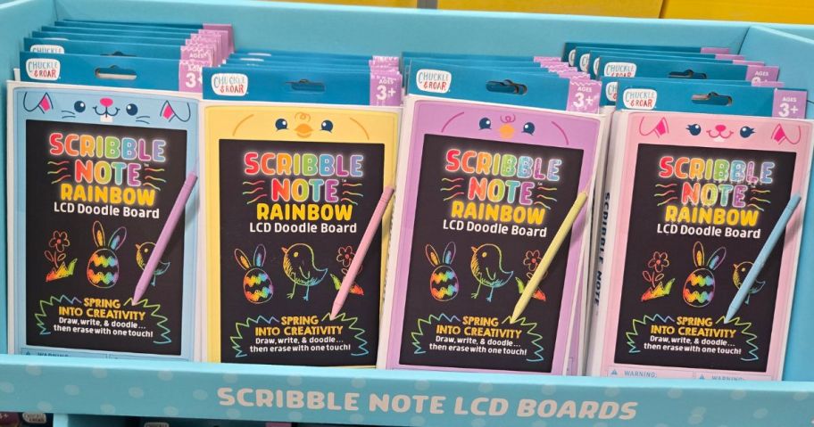 Chuckle & Roar Scribble Note Rainbow LCD Doodle Boards in store