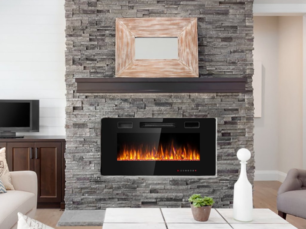 Costway 36'' Electric Fireplace
