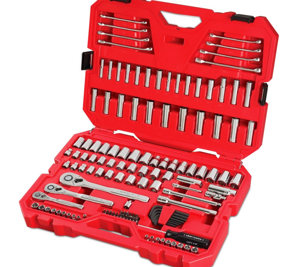 craftsman tool set in a red case