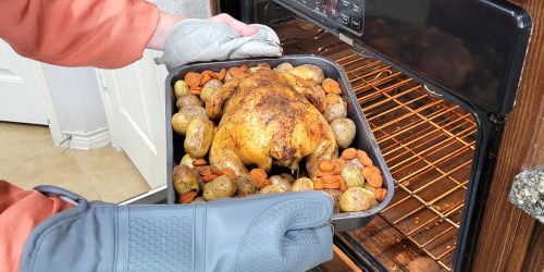 Deluxe Non-Stick Roasting Pan w/ Flat Rack Just $18.99 Shipped on Amazon | Great for Holiday Dinners