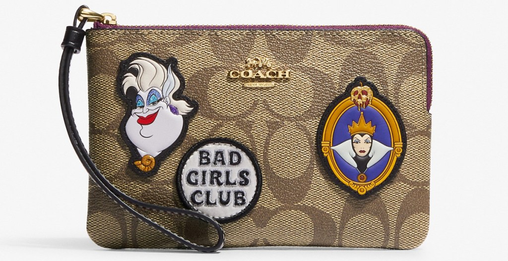 coach wristlet with disney patches