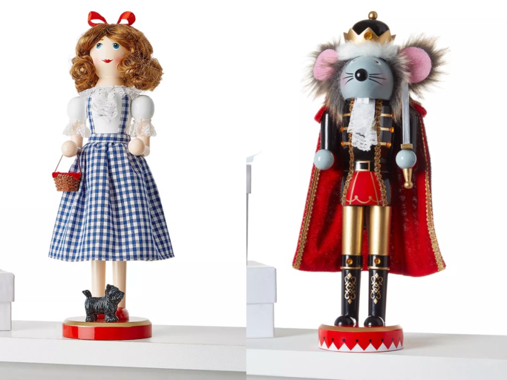 Dorothy and rat king displayed as nutcrackers