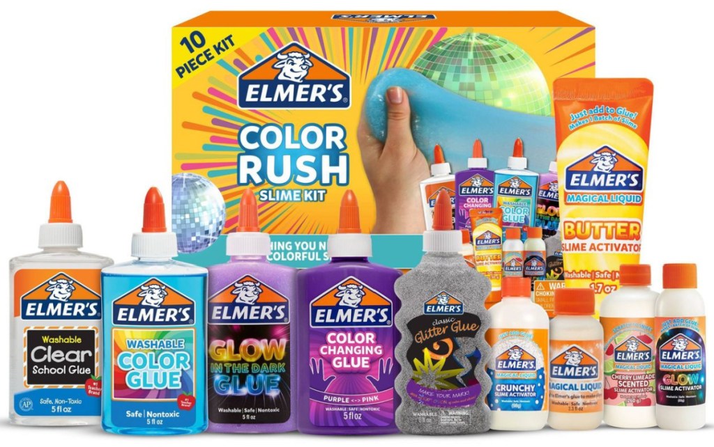 Elmers color slime kit