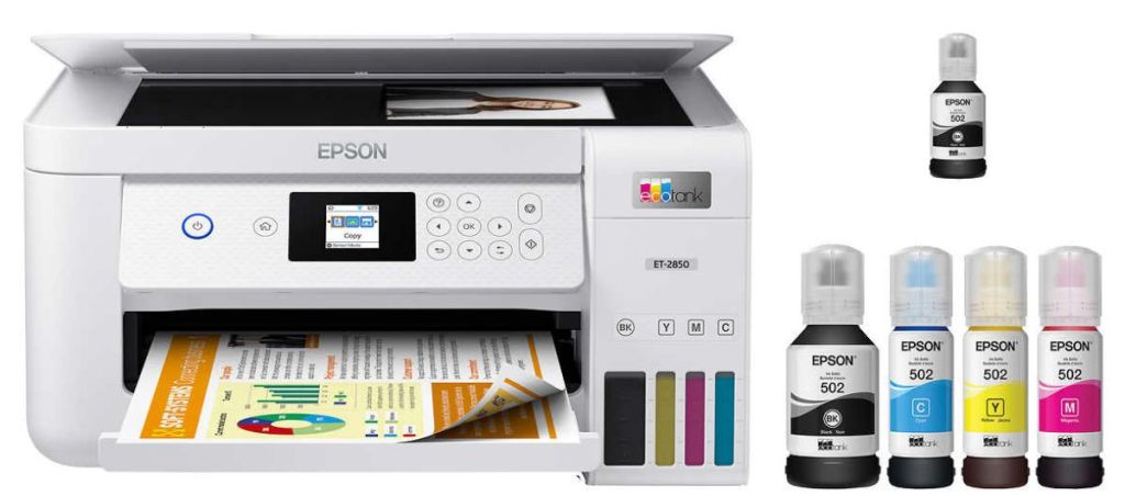 Epson EcoTank ET-2850 Special Edition Printer with ink