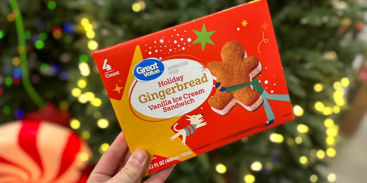 Walmart great value gingerbread ice cream sandwiches 