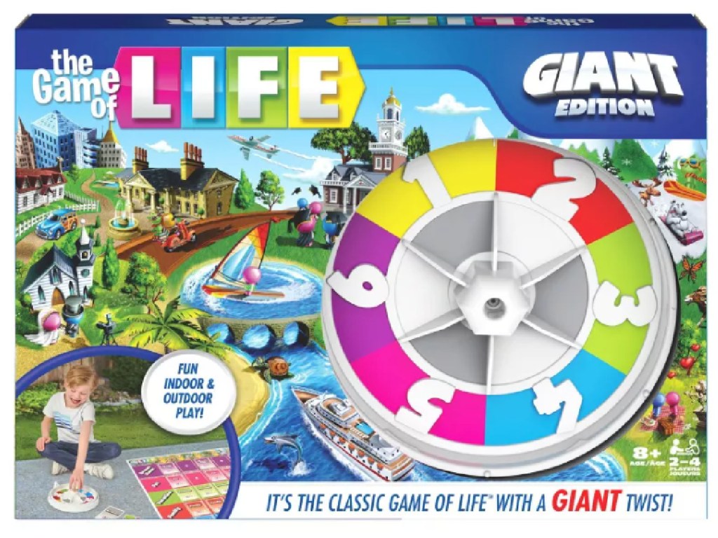 Box containing giant version of game of life