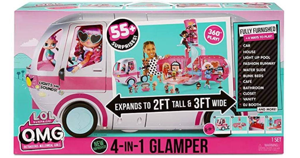 LOL Surprise OMG Glamper Fashion Camper Doll Playset with 55+ Surprises, in box