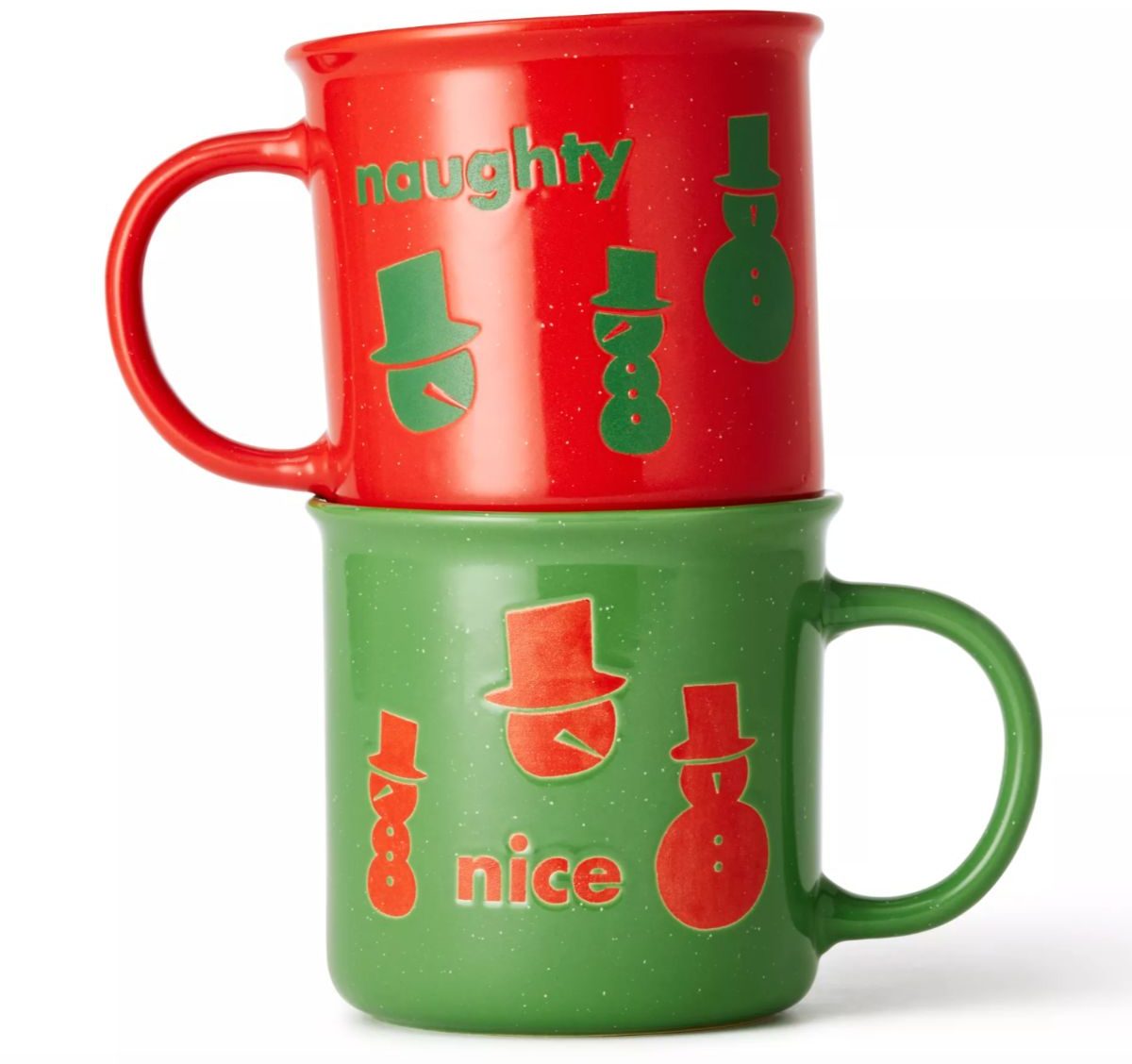 H is for Happy Naughty and Nice mugs