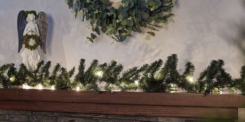 Lowe’s Garland with White Lights Only $14.98 (Measures 9-ft Long!)