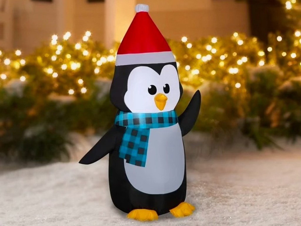 Walmart Christmas Inflatables Under 20 Highland Cow, Gnomes, Penguin