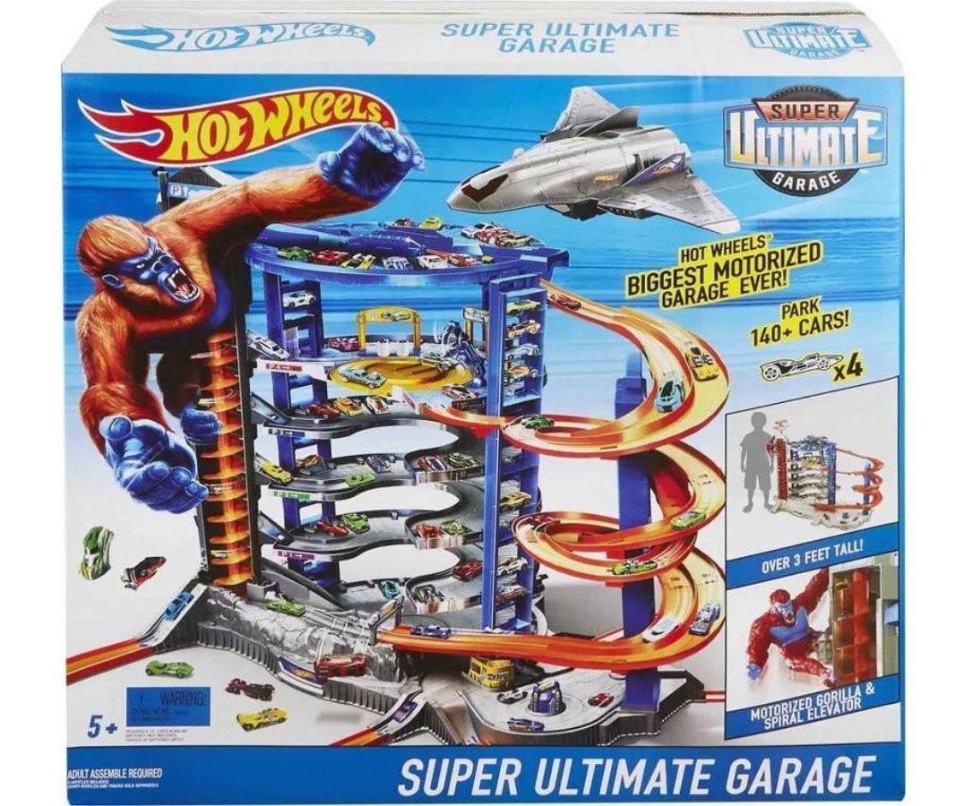 Hot wheels ultimate garage play set box