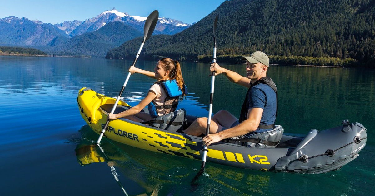 Intex Inflatable 2-Person Kayak from $87.97 Shipped on Amazon (Reg. $170) | Includes Oars & Air Pump