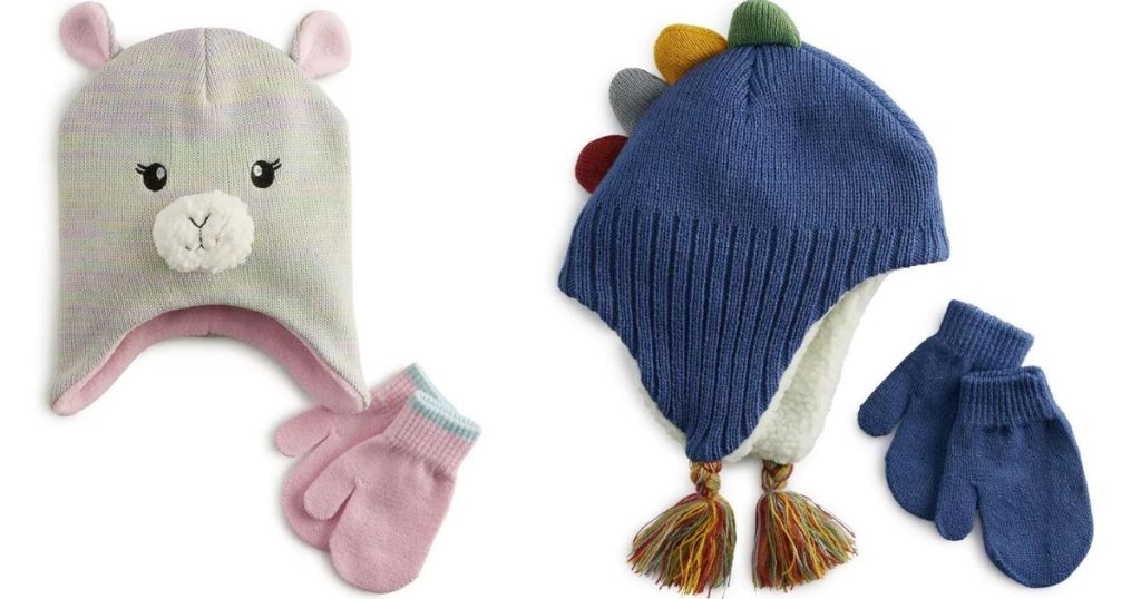 Kids hats and gloves