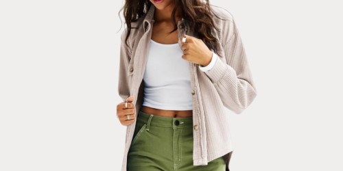 Cute Knit Shacket Just $12.74 on Kohl’s.com (Regularly $40) – Selling Out FAST!