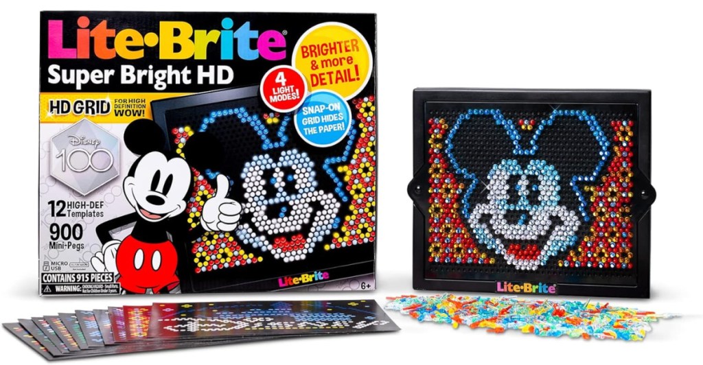 Lite-Brite Super Bright HD Disney 100 Years of Wonder Toy