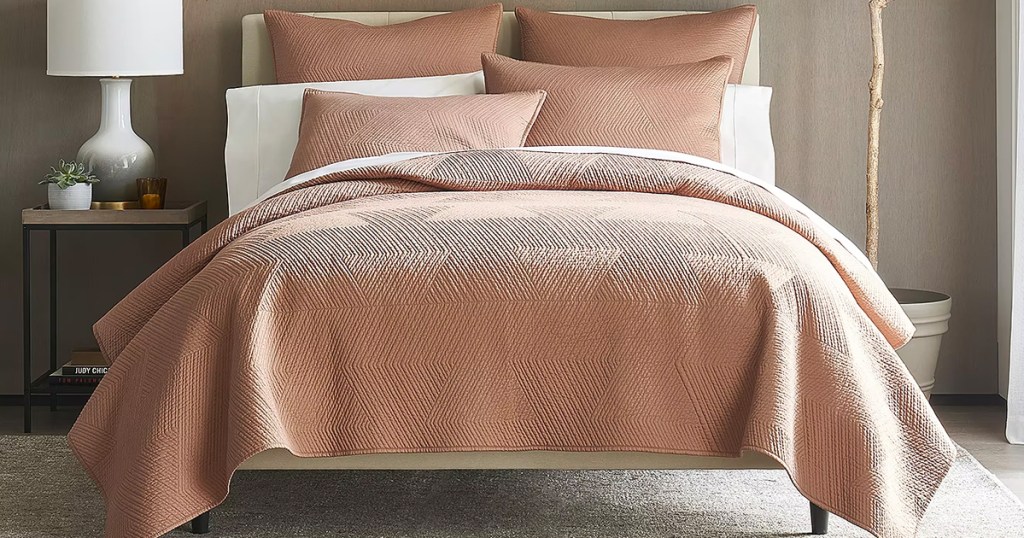 Loom+Forge Syndicate Cotton Quilted Coverlet