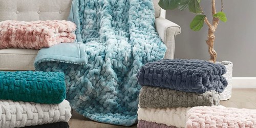 Madison Park Faux Fur Throws Only $15.99 on Kohls.com (Regularly $80)