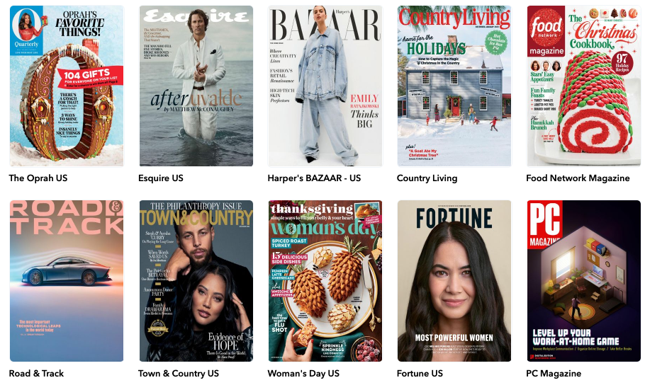 stock images of discountmags Digital Subscription magazine covers