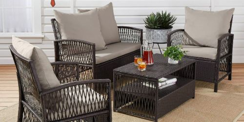 Mainstays 4-Piece Patio Set Only $297 Shipped on Walmart.com (Regularly $444)