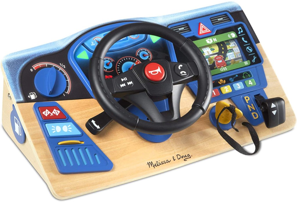 Melissa & Doug Vroom & Zoom Interactive Dashboard Steering Wheel Driving Toy
