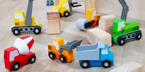 Melissa and Doug Wooden Construction Vehicles 8-Piece Set Just $13.99 on Amazon (Reg. $25)