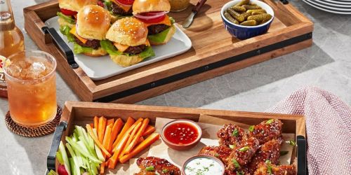 Sam’s Club Acacia Wood Serving Trays 2-Pack Only $21.98 (Just $11 Each)