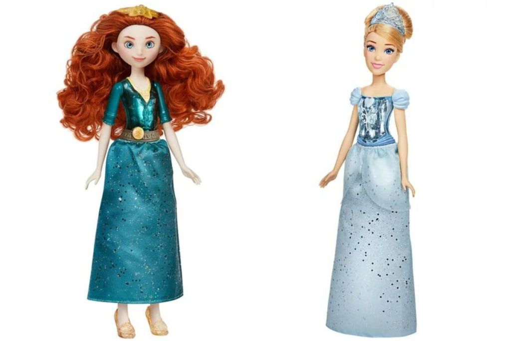 Merida and cinderella disney royal shimmer princess dolls