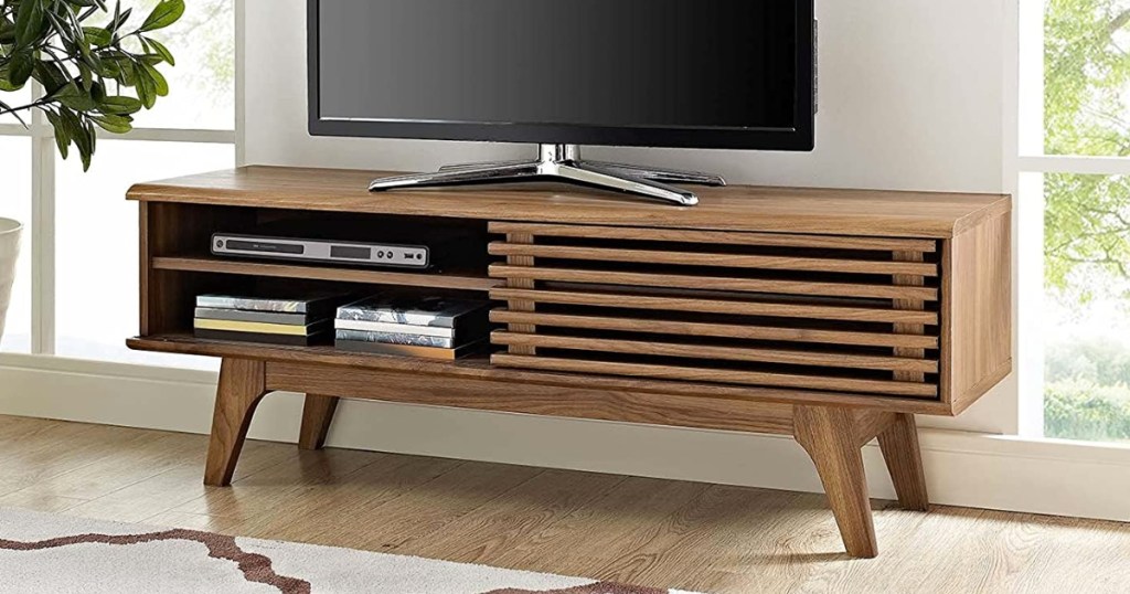 Modway Render 48" Mid-Century Modern Low Profile Media TV Stand