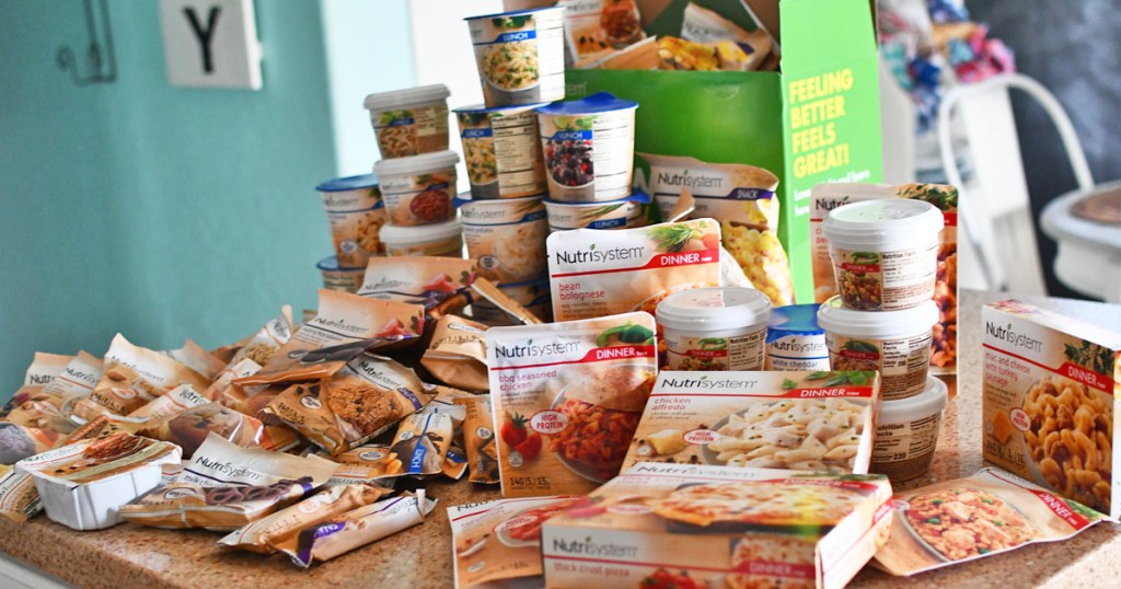Nutrisystem foods on kitchen counter