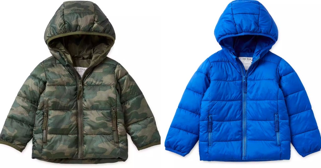 Okie Dokie Baby Boys or Toddler Boys Hooded Packable Puffer Jackets