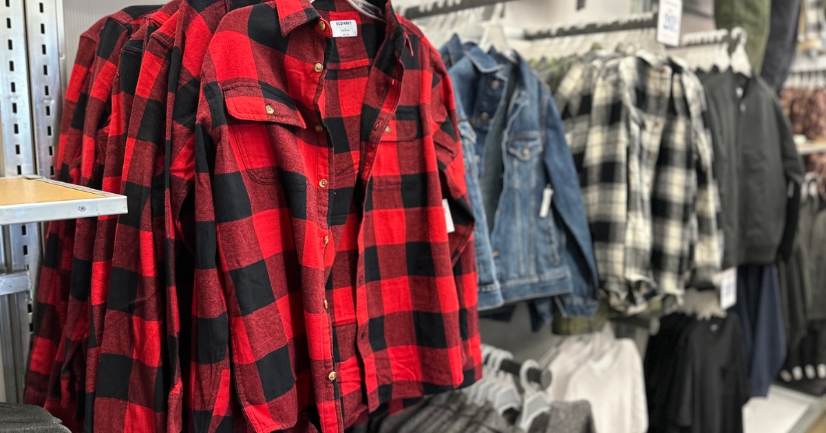 Old Navy Flannels for the Family Only $12 (Regularly $30)