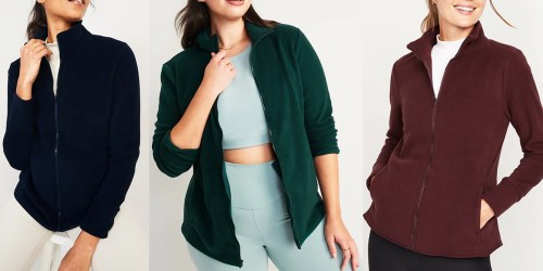 Old Navy Sale Today Only | Women’s Fleece Jackets Only $9 (Regularly $30)