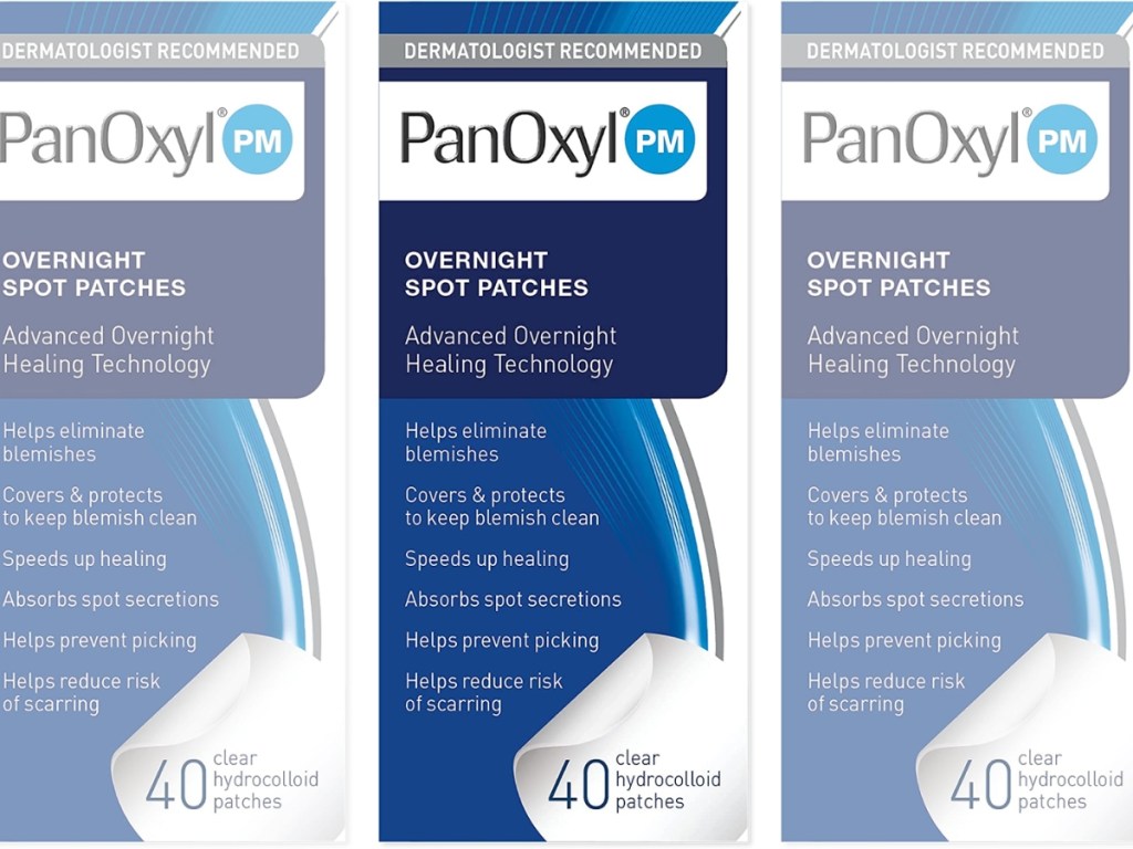 3 boxes of PanOxyl PM patches