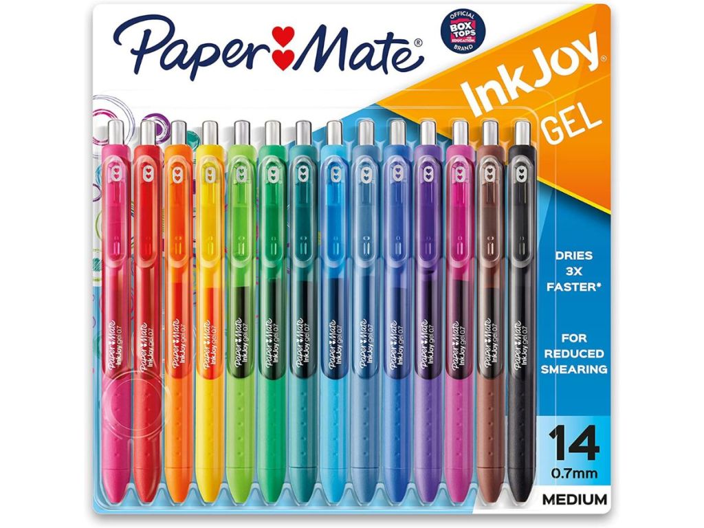 14-count pack of Paper Mate InkJoy gel pens