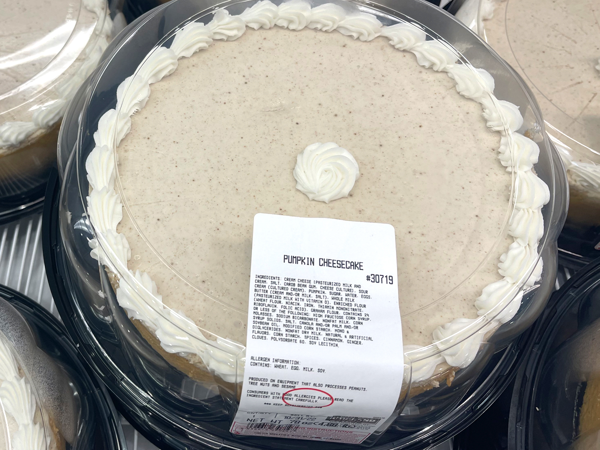 Costco Pumpkin Cheesecake Is BACK Only 17 99 Hip2Save   Pumpkin Cheesecake 3 