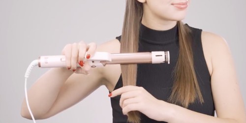 Rose Gold 2-in-1 Hair Straightener & Curling Iron Just $24.99 Shipped on Amazon