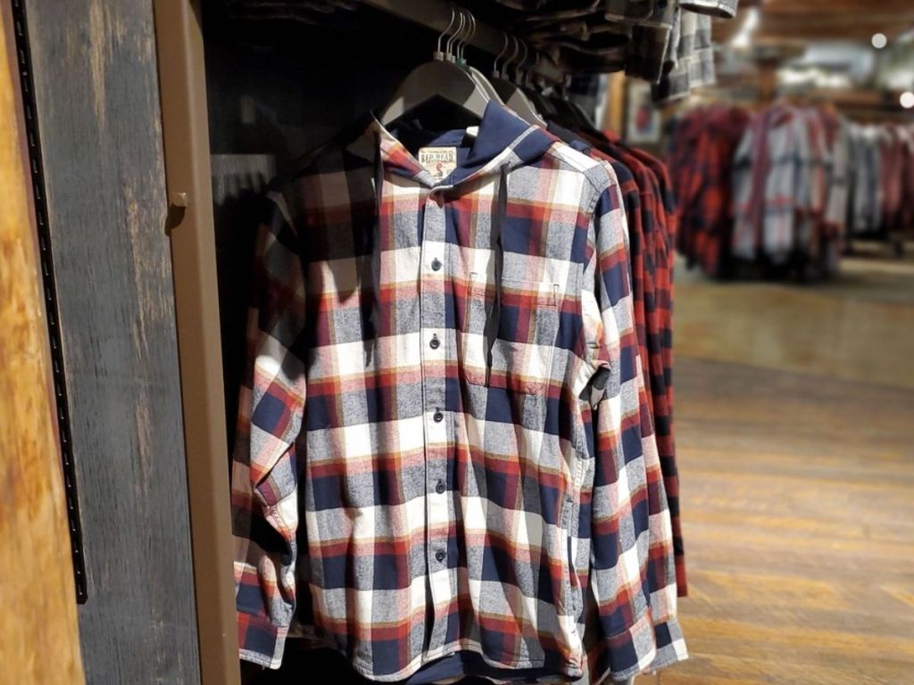 Red Head Hooded Flannel