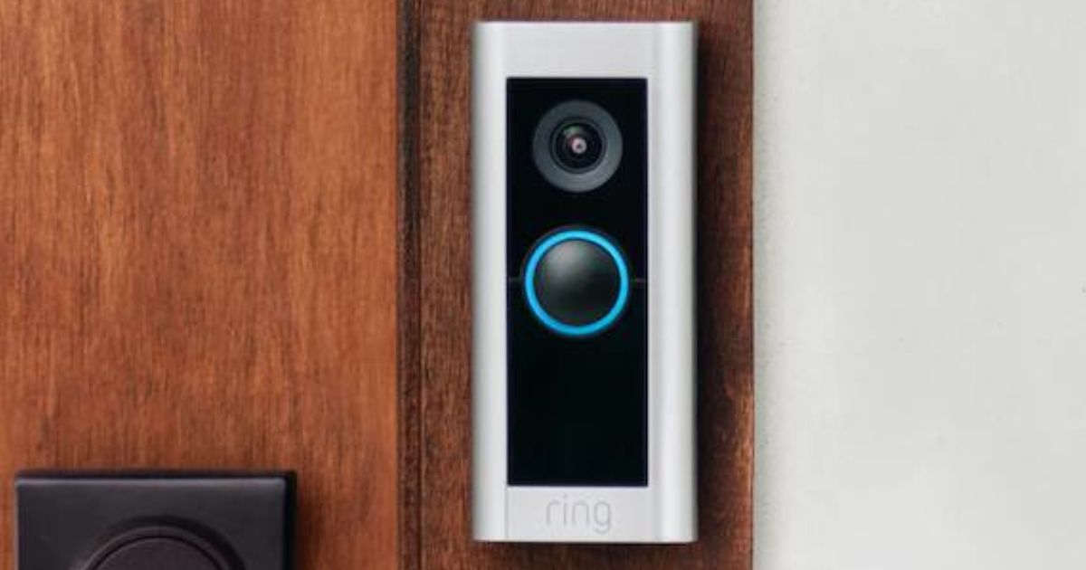 Ring Pro 2 video doorbell installed